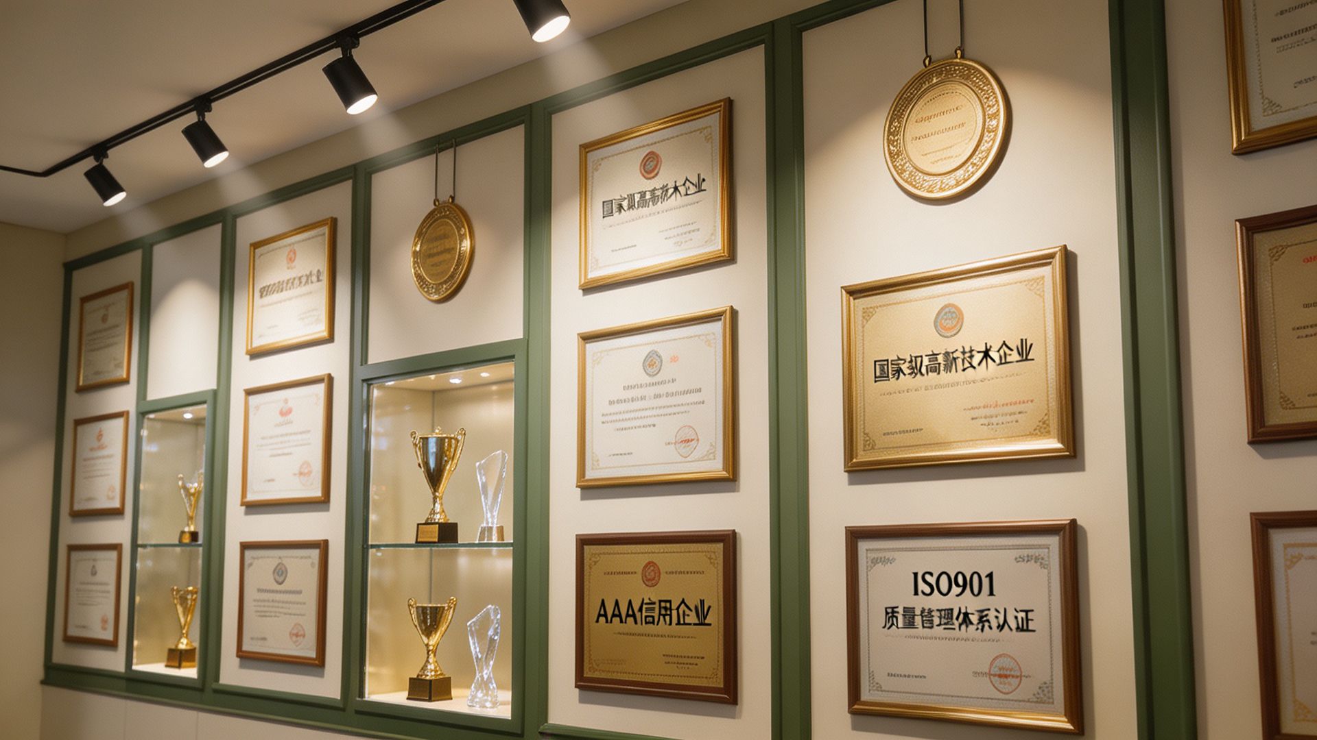 荣誉资质展示